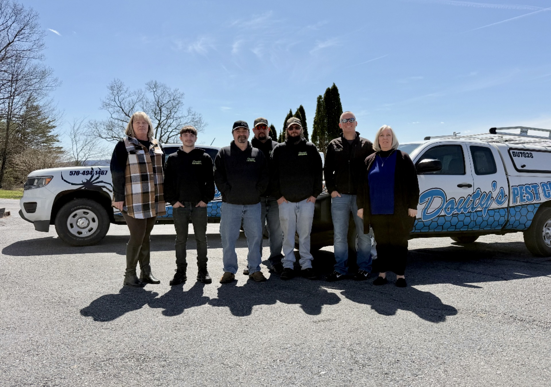 The Douty's Pest Control family team in Williamsport, PA